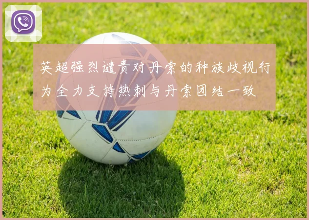 英超强烈谴责对丹索的种族歧视行为全力支持热刺与丹索团结一致
