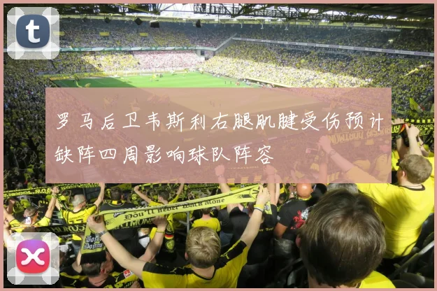 罗马后卫韦斯利右腿肌腱受伤预计缺阵四周影响球队阵容